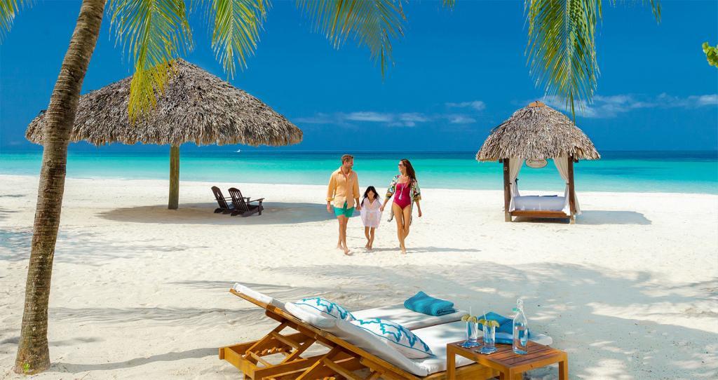 family on the beach packages family